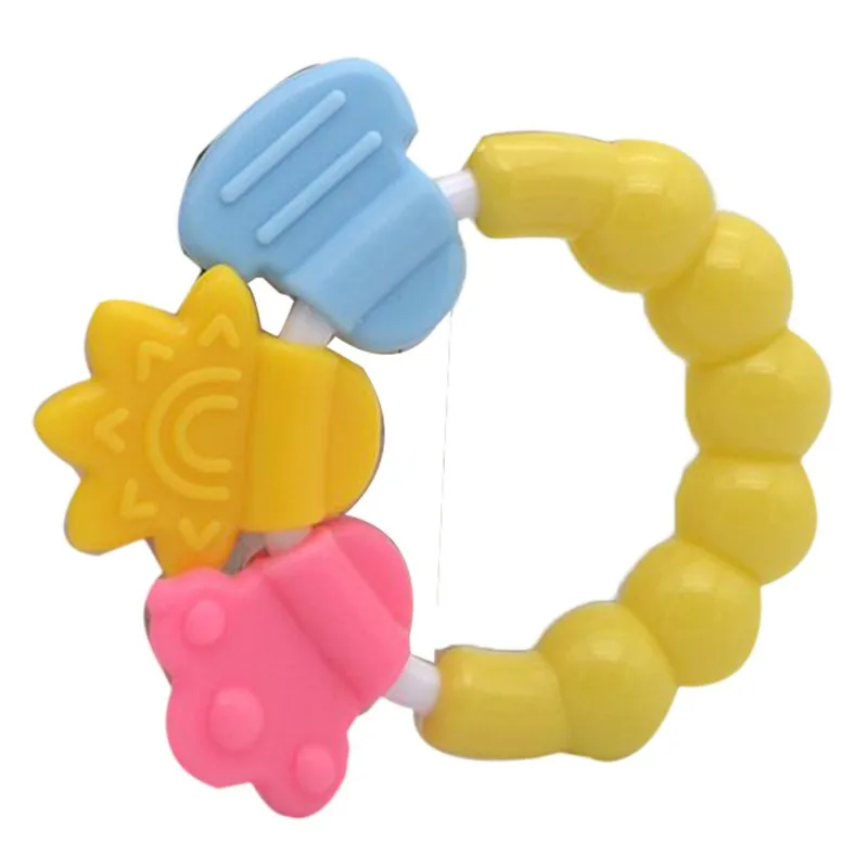 Детская игрушка для прорезывающихся зубов с героями мультфильмов зубы кусаются