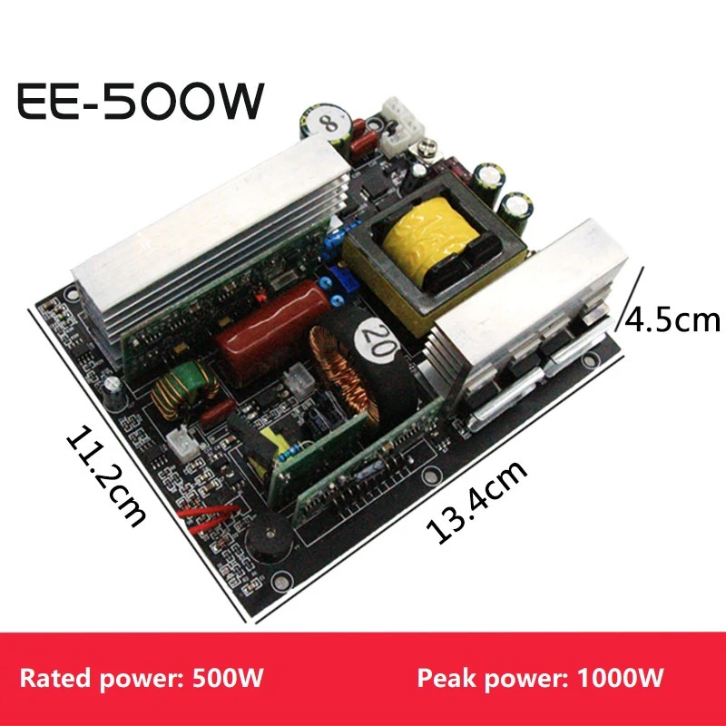 Плата инвертора чистая Синусоидальная литиевая батарея 300 Вт/500 Вт/800 Вт/12 В 24 48 до