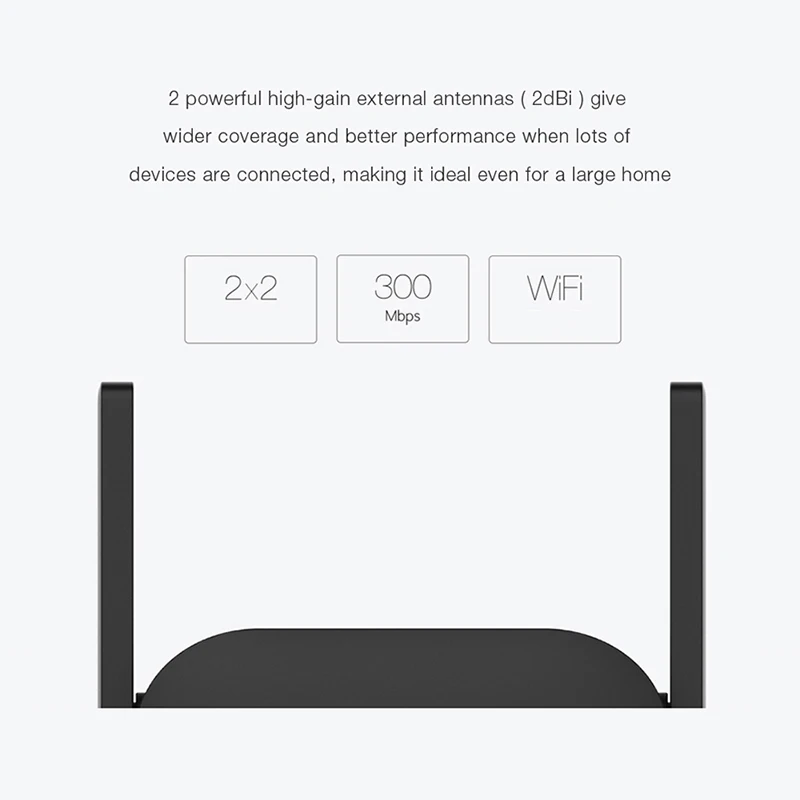Xiaomi оригинальный Wi Fi усилитель Pro роутер 300M 2 4G ретранслятор сетевой расширитель