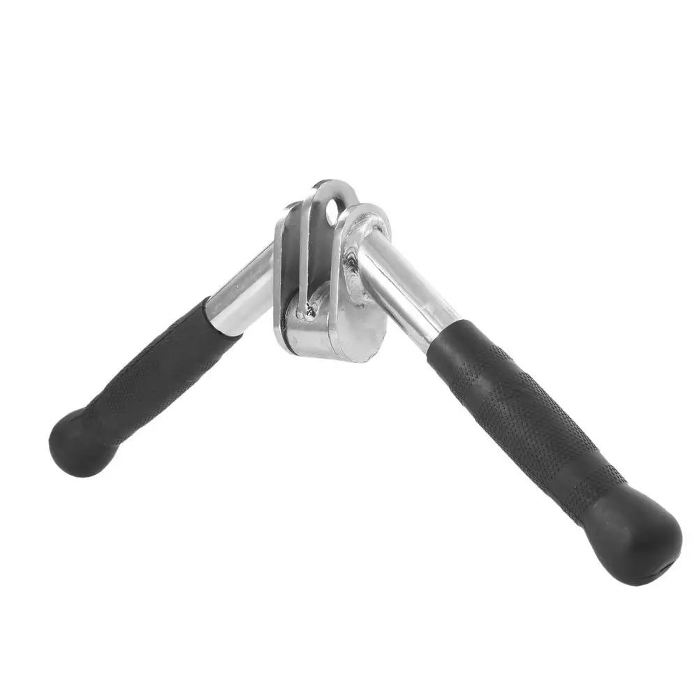 

Gym Cable Pull Down V-Bar Rowing Machine Pulldown Workout V Shaped Handle Bar For Fitness Training Cable Machine Attachment