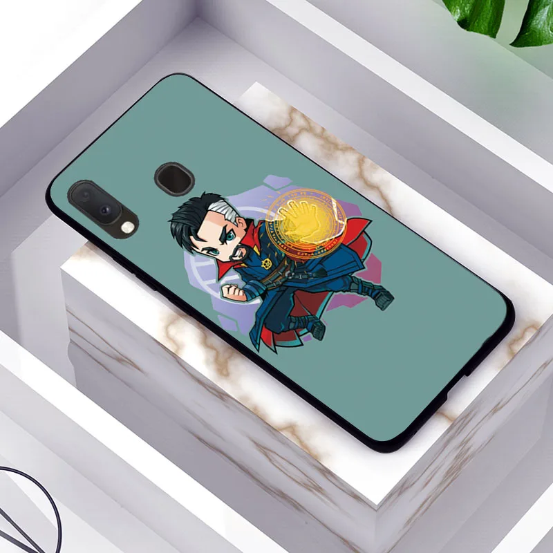 Чехлы Hero для samsung A20e A10 A30 A40 A50 A60 A70 чехол милый Капитан Америка черный ТПУ телефон Сумки для samsung Galaxy A20e чехол - Цвет: TPUBLK583