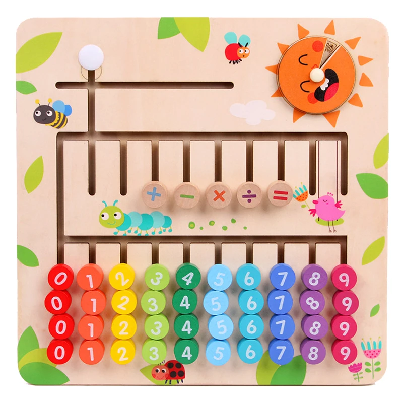 

Дошкольный малыш Монтессори Игрушки для раннего обучения математические игрушки цифровые часы деревянные игрушки