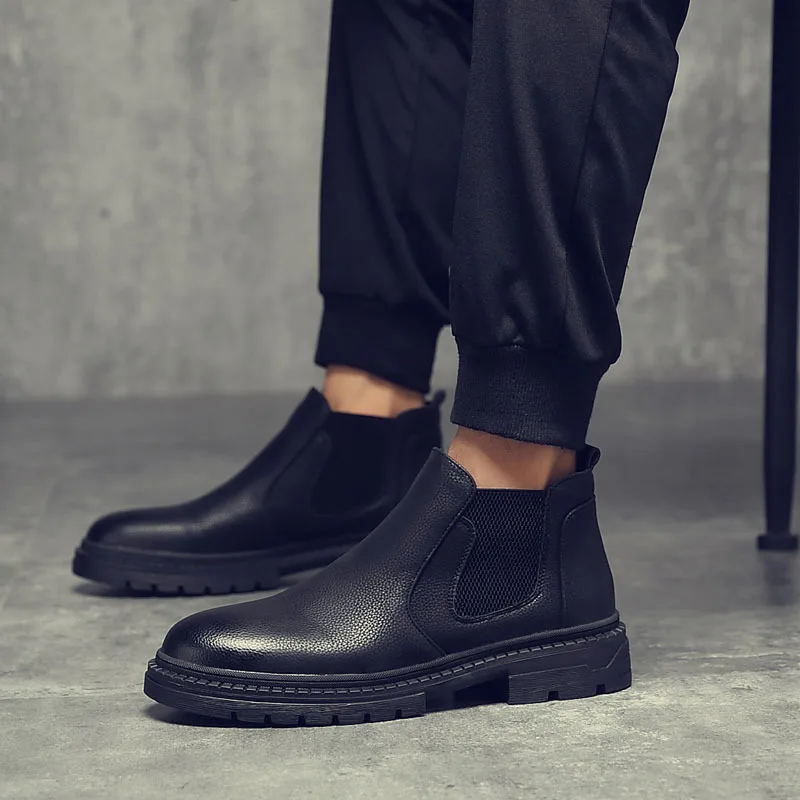 Итальянский известный бренд мужские повседневные ботинки из мягкой кожи обувь