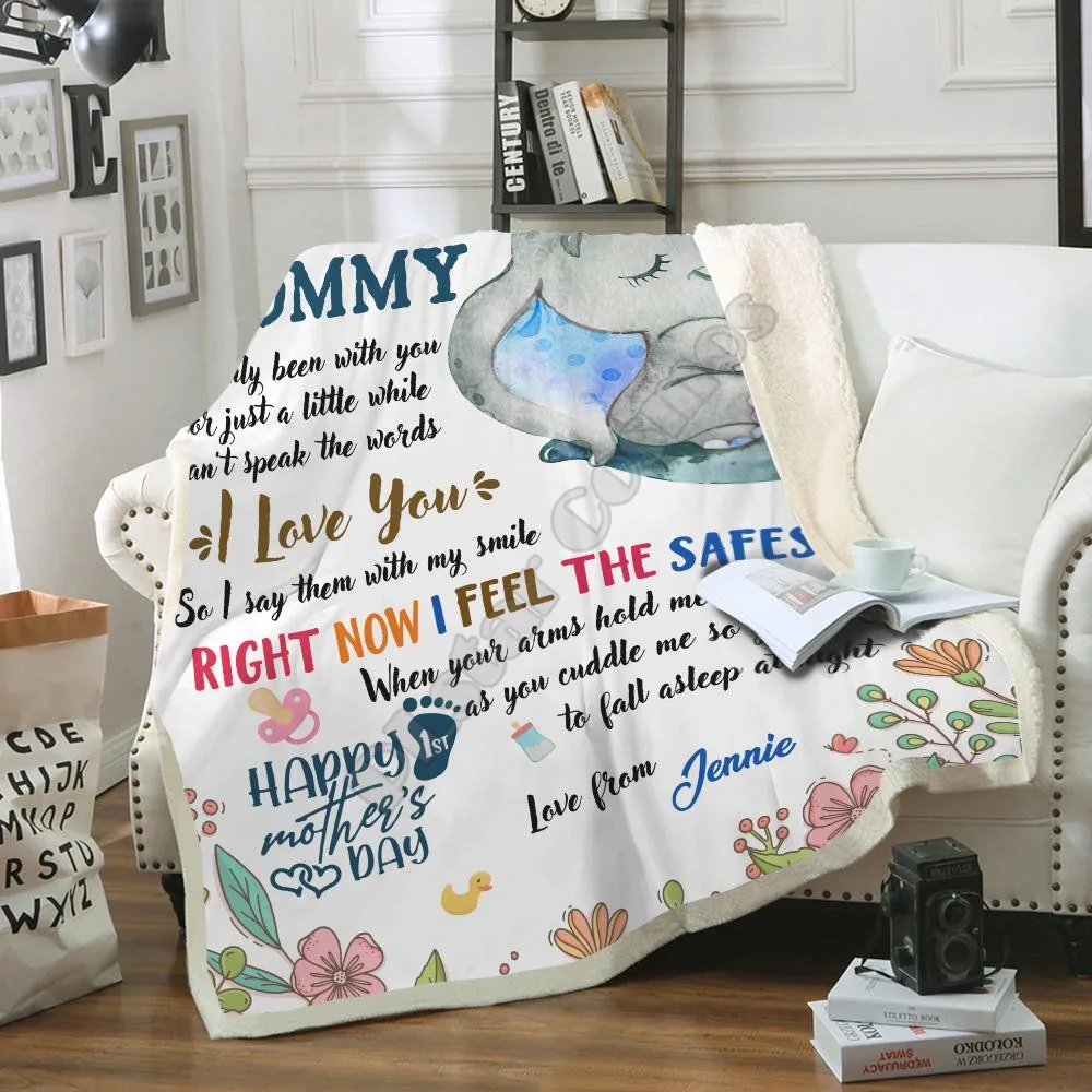 Only The Best Moms Fleece blanket 3d printed Wearable Blanket Adults/kids Sherpa 01 | Дом и сад