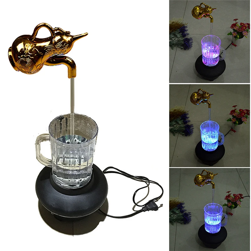 

Invisible Flowing Spout Watering Can Fountain Floating Color Changing Faucet for Home Garden Yard Decoration фонтан для пруда