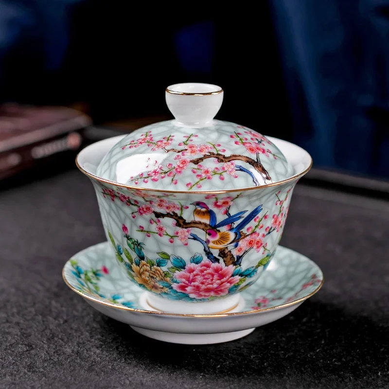 

Oolong Puer Green Tea Tureen Chinese Ceramic Creative Handmade Vintage Tea Tureen Household Kubek Do Herbaty Teaware DG50GW