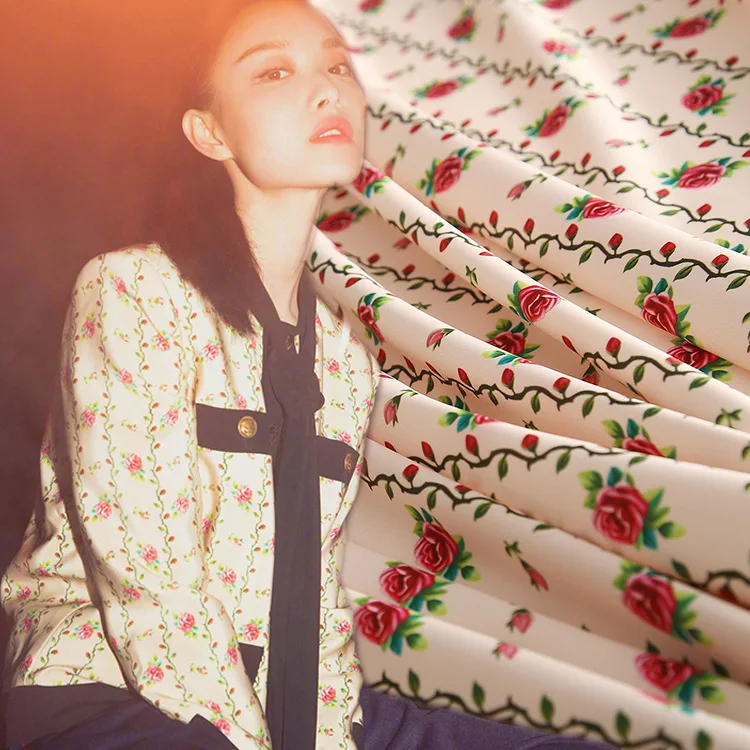 Летняя ткань с цифровой печатью для рубашек, платьев, ткань, оптовая продажа тканей для шитья своими руками на метр