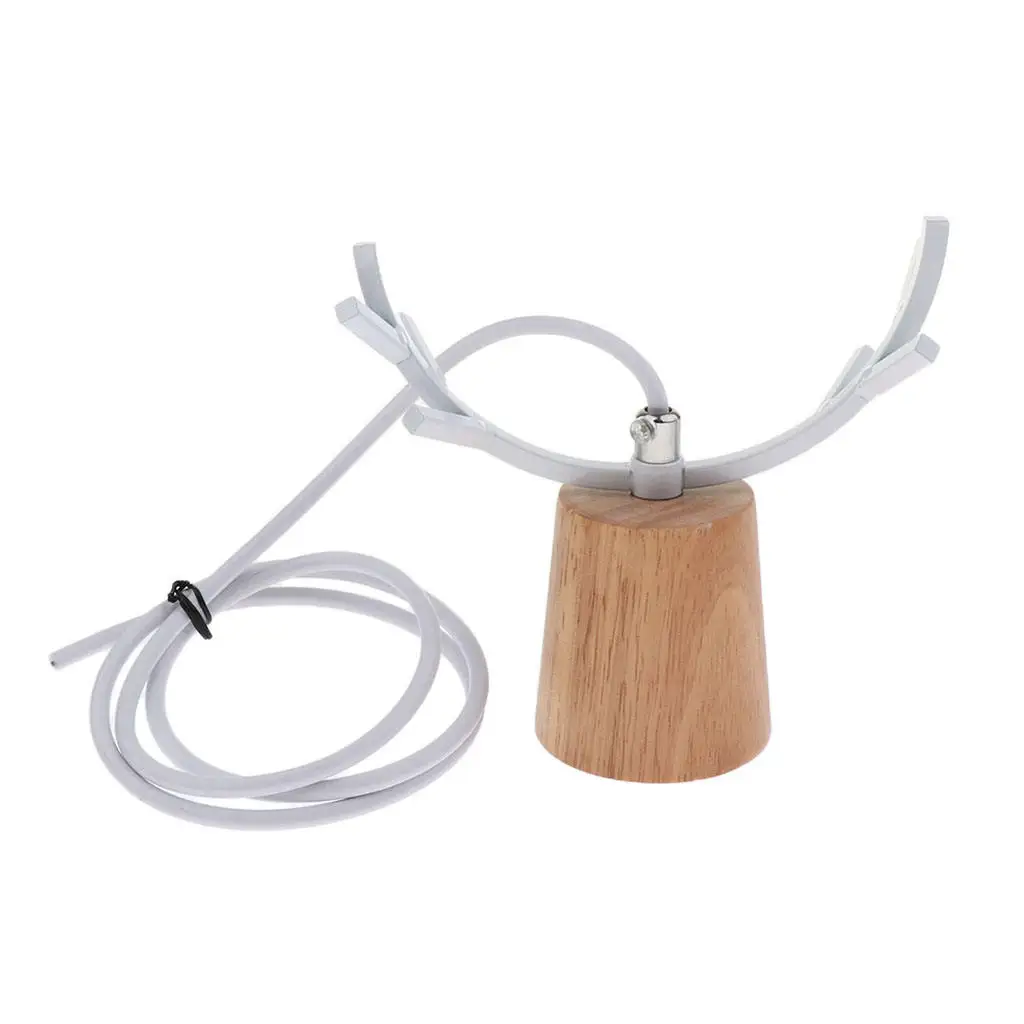 Деревянная люстра в скандинавском стиле с рогами настенный железный подвесной