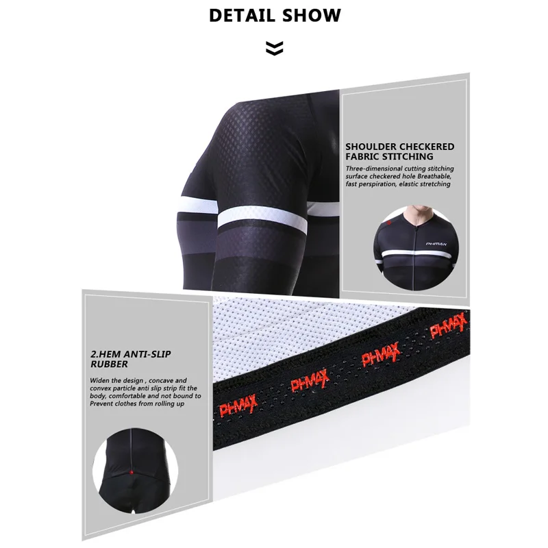 PHMAX с длинным рукавом Майки для велоспорта дышащая одежда горного велосипеда