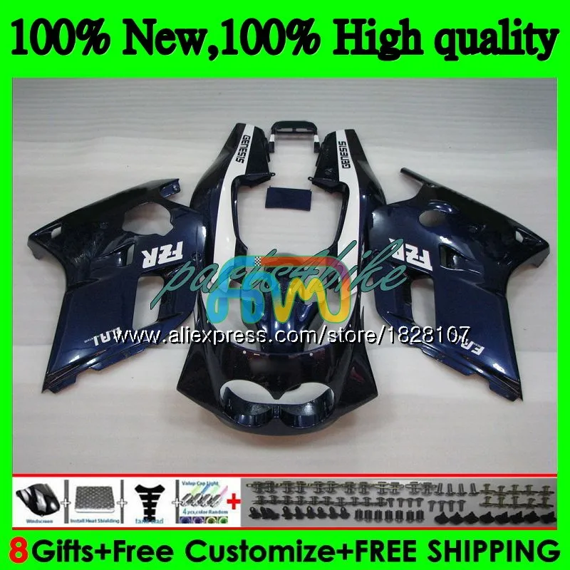 

FZR250RR для YAMAHA Dark blue hot FZR250R FZRR FZR 250R FZR250 86 87 88 89 127BS.20 FZR 250 FZR-250 1986 1987 1988 1989 обтекатели