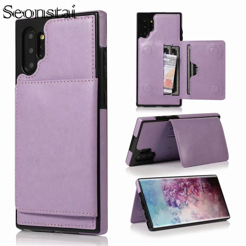 Роскошный кожаный чехол-книжка для Samsung Galaxy S10 S9 Note 9 10 Plus A10 M10 A20 E A30 A40 A50 s A70 |