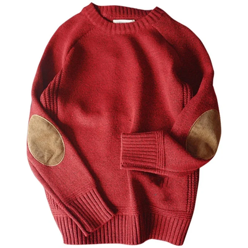 

2021 Men Pullover Sweater Autumn New Fashion Casual Loose Thick O-Neck Wool Knitted Oversize Harajuku Streetwear Knitwear M-5XL