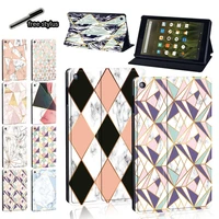 tablet case for fire 7 579thhd 867810th hd 1057911thhd 8 plus shape print pu leather stand protective cover