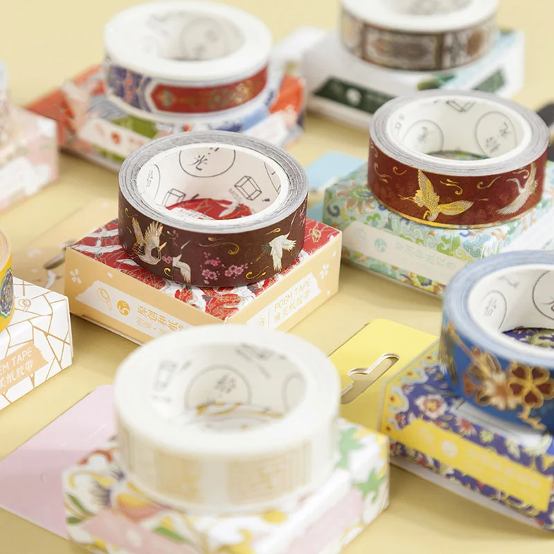 15 мм* 5 м Kawaii клейкая лента винтажная тонкая рисовая бумага лента Цветочная маскирующая лента для детей Скрапбукинг фотографии принадлежности для альбома канцелярские принадлежности