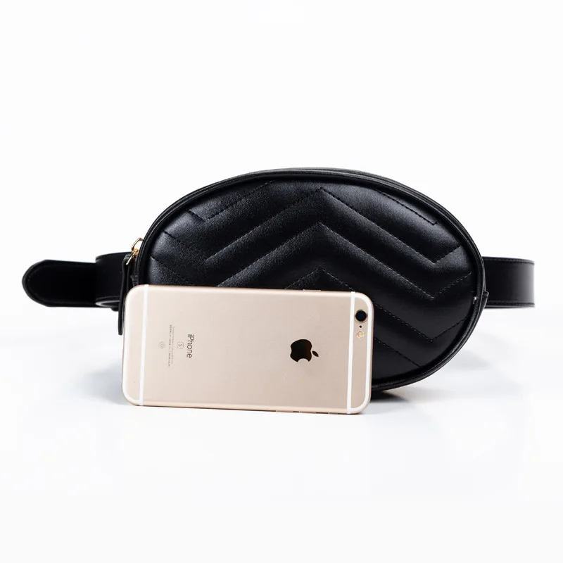 Поясная Сумка для женщин модная маленькая круглая сумочка на ремне кожаная