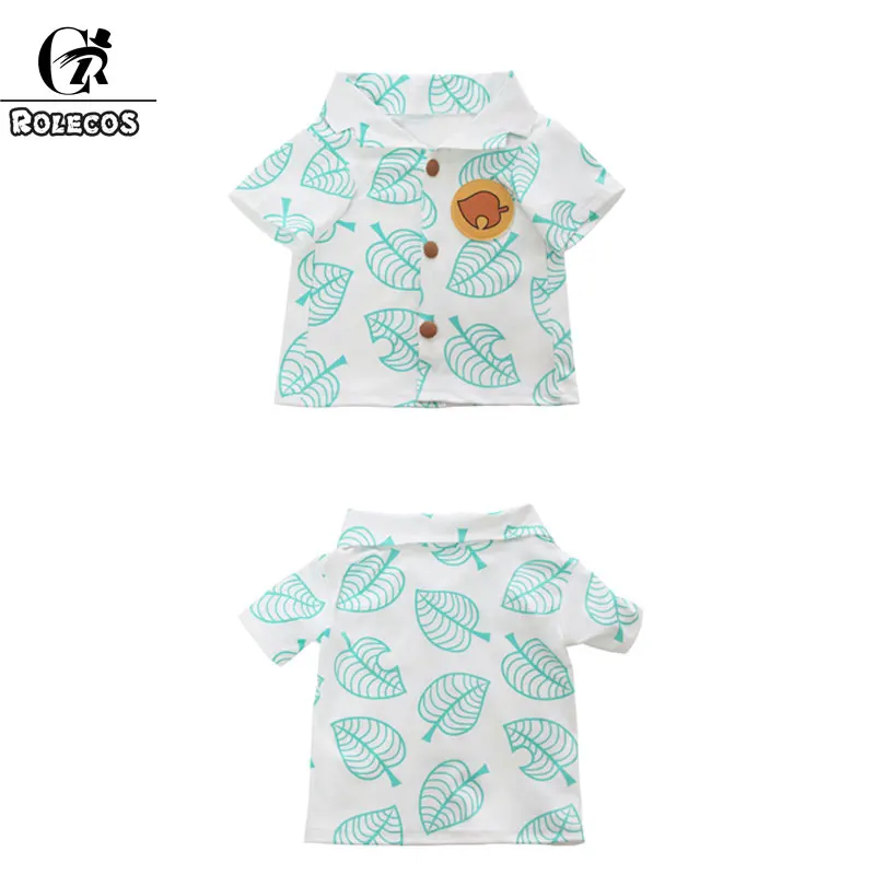 ROLECOS Game Animal Crossing Tom Nook Cosplay Costume Shirt Cat Clothes Dog Rabbit Clothing Halloween |