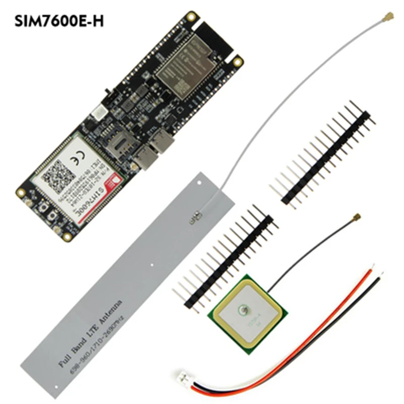 T-SIM7600E SIM7600E-H1C MCU32 4G LTE Cat4 WIFI module support Beidou +GPS positionning LILYGO® |