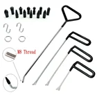 4 шт. черная ручка Крюк Инструмент пуш-ап штанги инструменты для удаления вмятин Инструменты для ремонта автомобиля-ремонта кузова