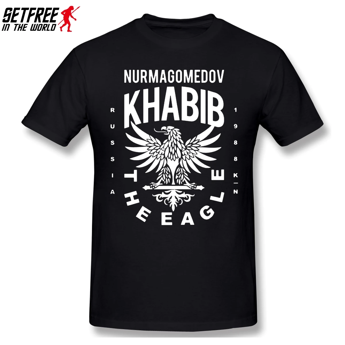 The Eagle Khabib Nurmagomedov MMA боксерская футболка Camisetas оверсайз хлопок короткий рукав