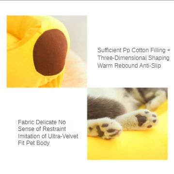 

Funny Banana Cat Bed House Cute Cozy Cat Mat Beds Warm Durable Portable Pet Basket Kennel Dog Cushion Cat Supplies Multi Size