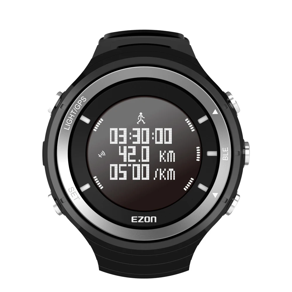 Спортивные фитнес часы с пульсометром Bluetooth GPS трекером шагомером высотомером