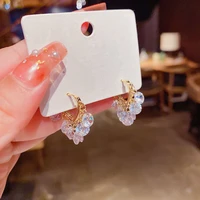shinning zirconia earrings for women wedding party korean style 2022 new chic earings jewelry wholesale