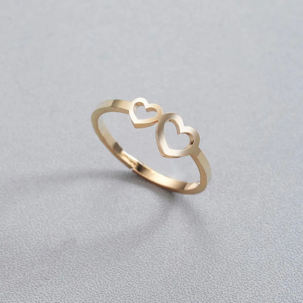 Кольца Chandler с птицами попугаями цветами для детей девочек кристаллами сердечко