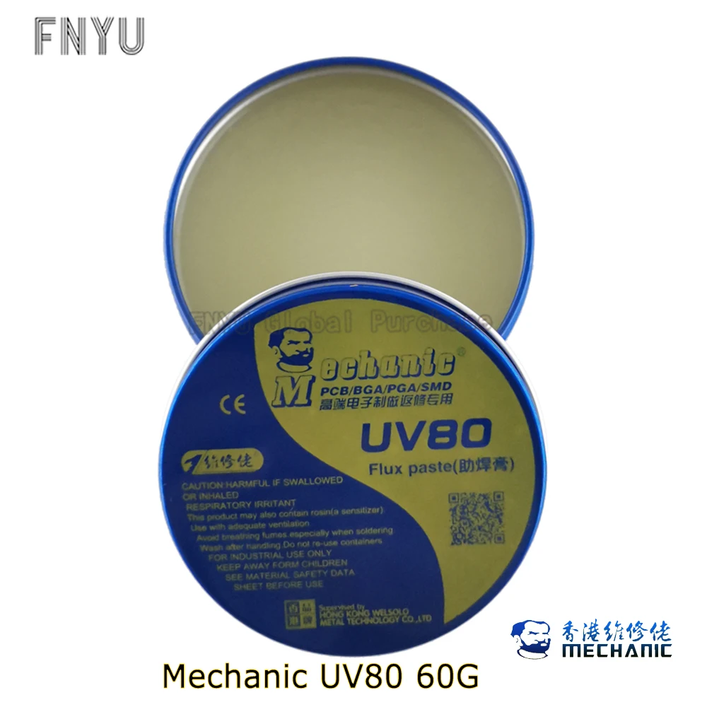 Паяльный флюс MECHANIC No Clean паяльный BGA Электрический паяльник флюсы UV80 UV50 для