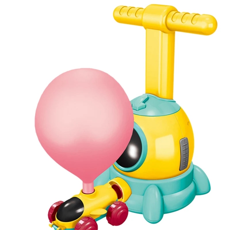 

Inertial Balloon Powered Car Toy Aerodynamics Balloon Power Air Pump DIY Fun Educational Science Experiment Kids Gift