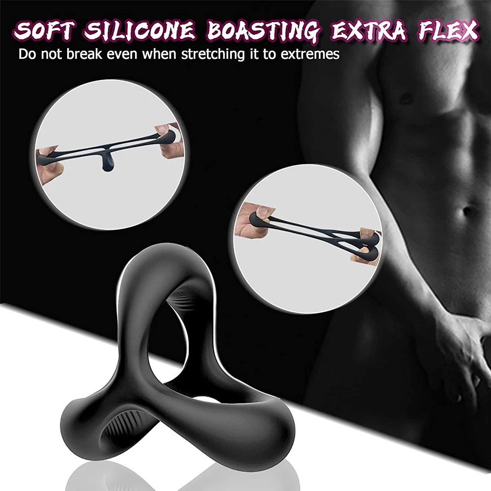 Penis Cock Ring on for Men Delay Ejaculation Erection Sex Shop Toys Couple Sextoy Penisring Man Dick Enlarger Rings | Красота и