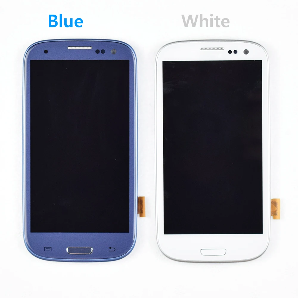 ЖК дисплей TFT с регулируемой яркостью для Repari Samsung GALAXY S3 I9300 рамкой и дигитайзером