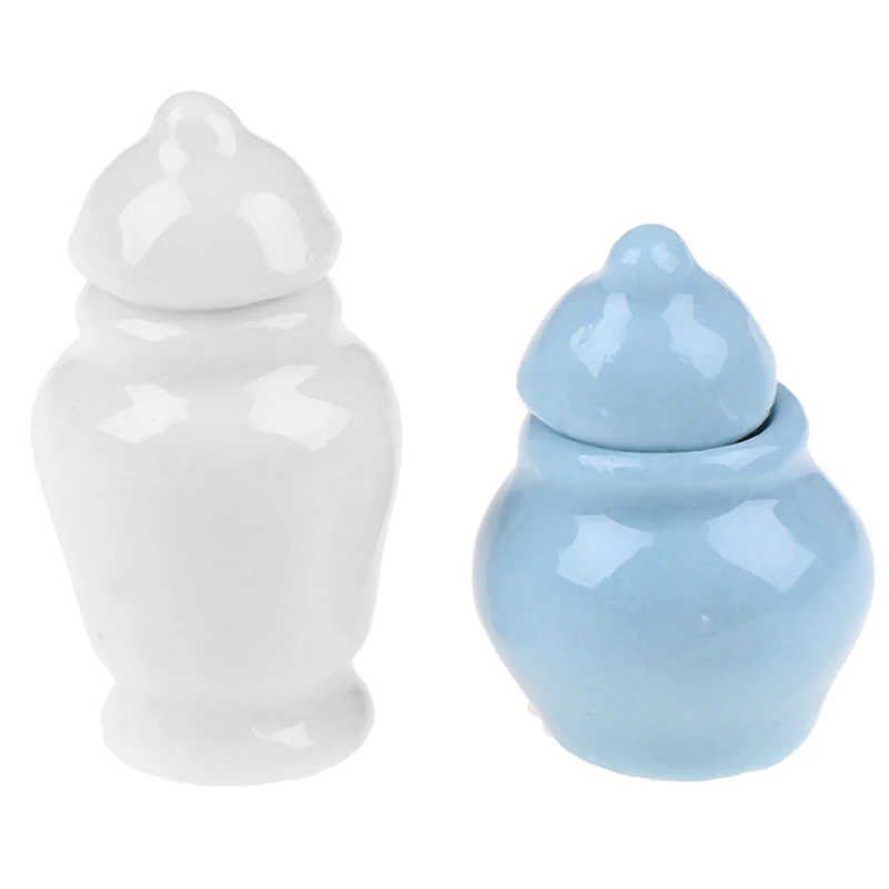 1 компл. милые Кухонные керамические банки для хранения белого и синего цветов с