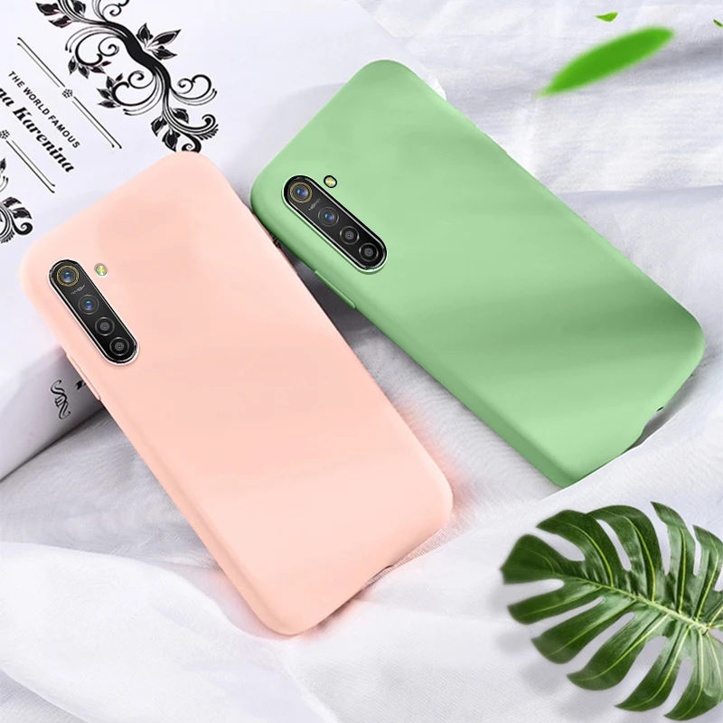 Чехол HATOLY для OPPO K5 жидкий силиконовый чехол тонкий мягкий ТПУ покрытие из