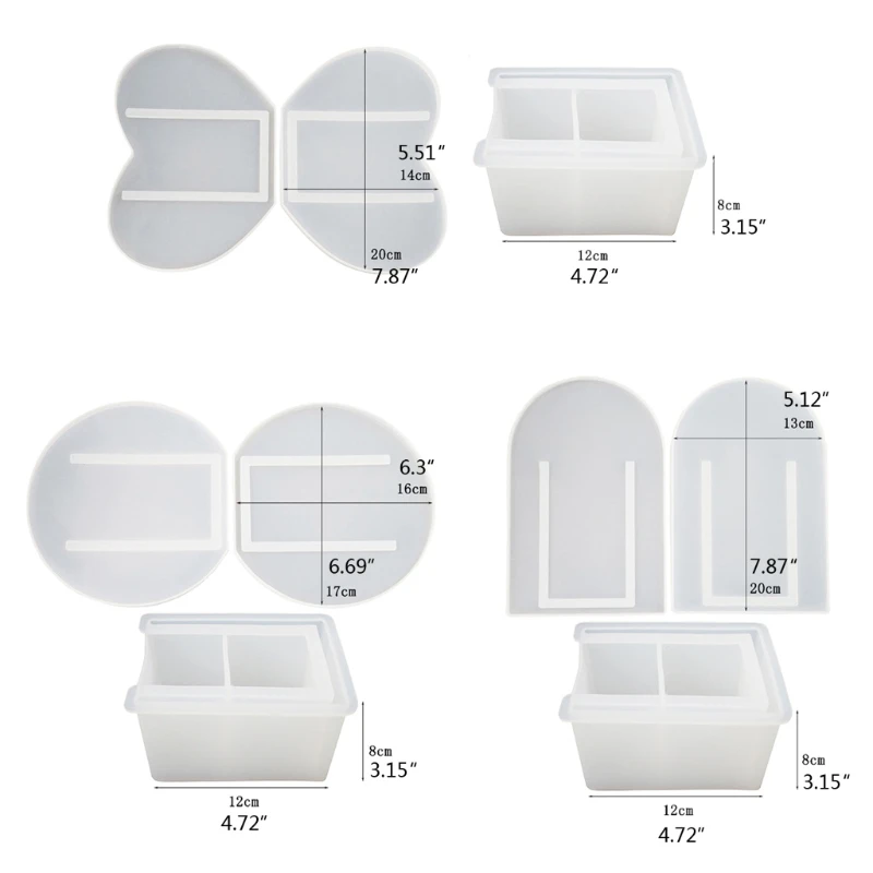 

Flower Vase Mold Make-up Brush Pen Holder Resin Mold Modern Contemporary Design Vase Resin Mold Decorative Bottles Mold