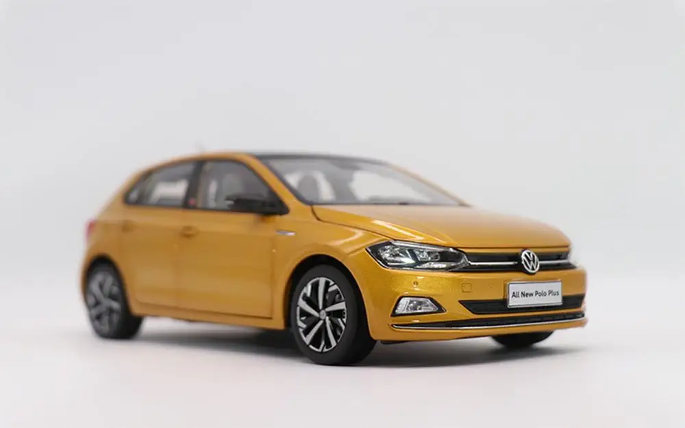 1/18 VW Volkswagen Новинка Polo Plus 2019 литые модели автомобилей коллекционная игрушка