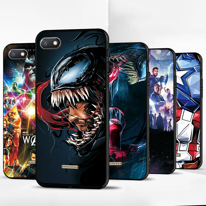 Чехол для Xiaomi Redmi 6A чехол Hero Marvel чехол для телефона для Xiaomi Redmi 4A 5A 6A 7A 8A черный ТПУ чехол для Redmi 4X5 6 7 8 чехол s