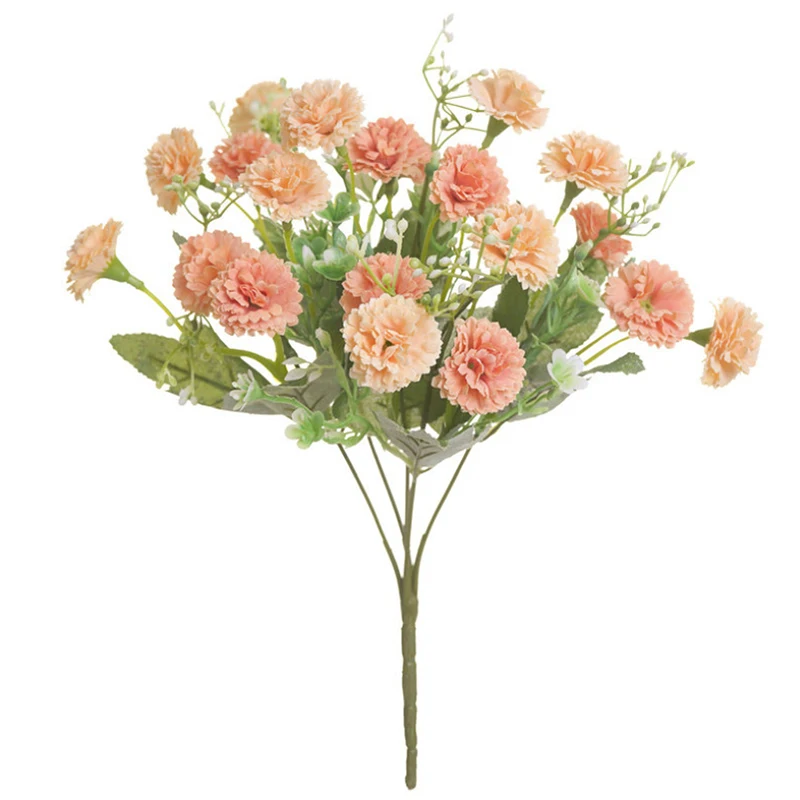 20 головок маленькие сирени искусственные гвоздики гортензии свадебные