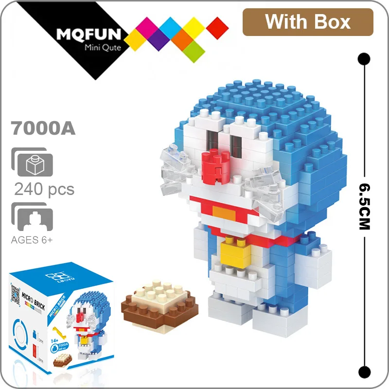 

BOYU Anime Japan classic cartoon Doraemon micro Granule building block model Dorami Nobi Nobita and his friends figures brick