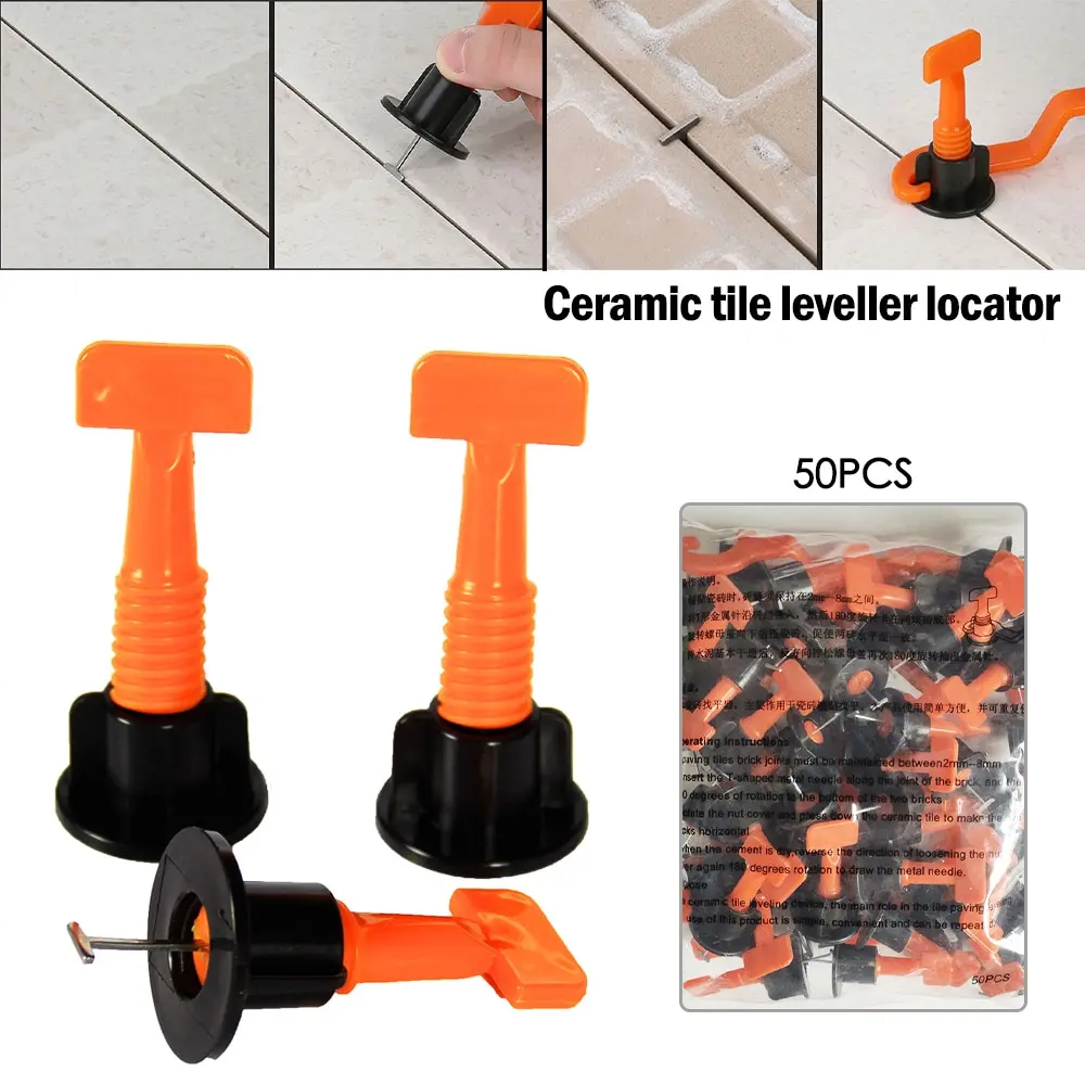 

50pcs/set Level Wedges Tile Spacers For Flooring Wall Tile Spacer Carrelage Tile Leveling System Leveler Locator Spacers Plier