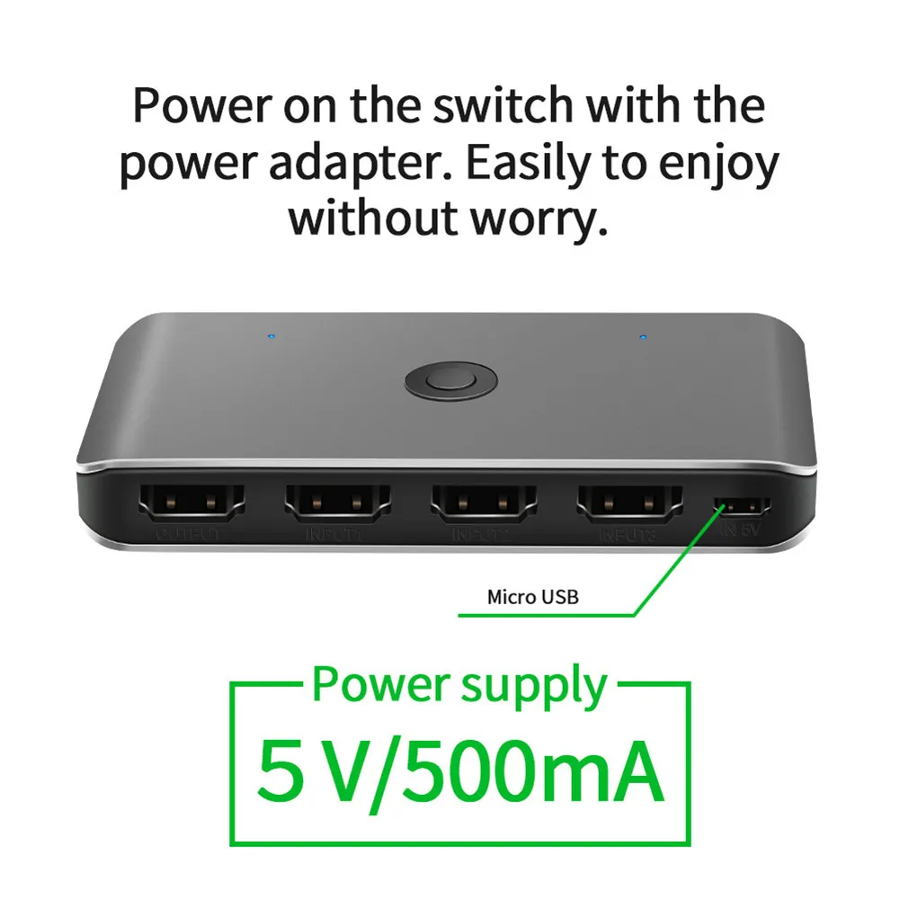 

4K USB KVM Switch Box USB Switcher withe Remote Control Perfect for KVM HDMI Switch DVD Player Monitor Projector TV Box PC Lapto