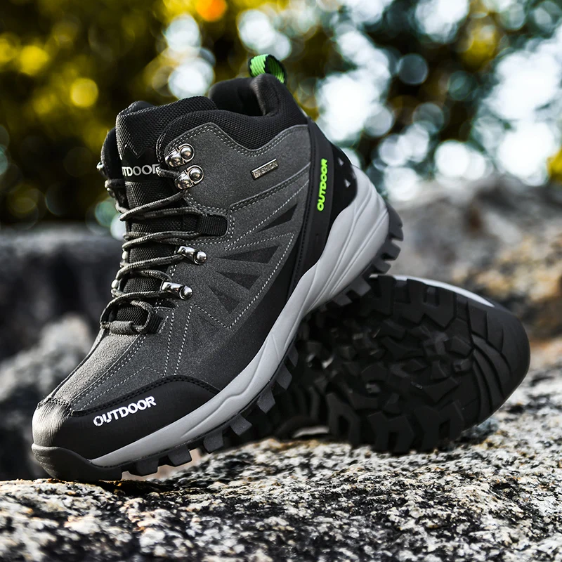 Мужские ботинки Сезон весна осень Походная обувь Ботильоны Дышащие в байкерском