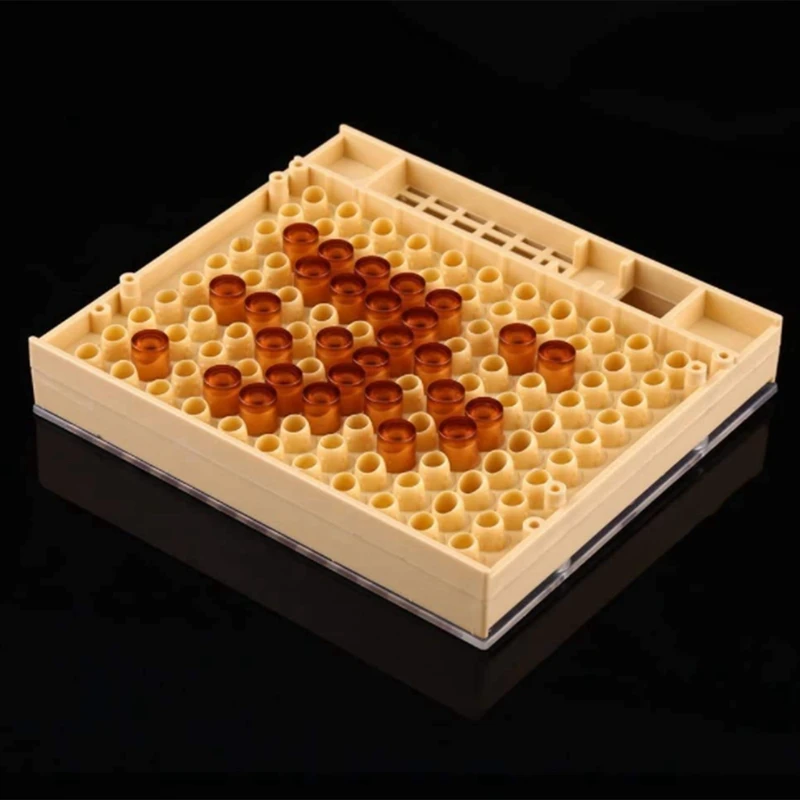 

Queen Bee Rearing System Kit,Rearing Grafting Kit for Apiculture Queen Bee Cage Catcher Clip Cell Cup Beekeeping Tool