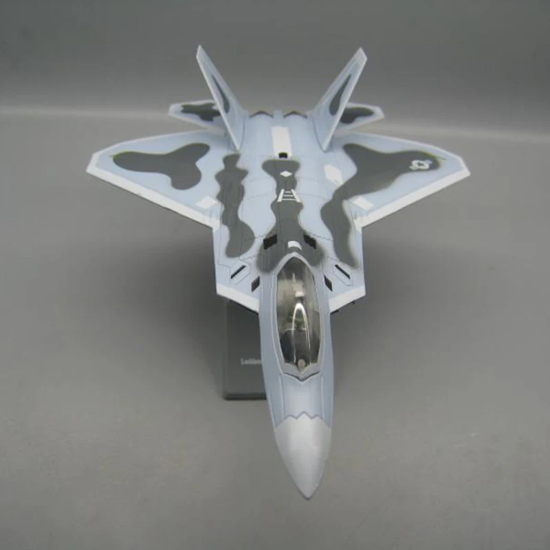 1/100 масштаб военная модель игрушки Lockheed Boeing F22 Raptor Fighter США армия ВВС литой