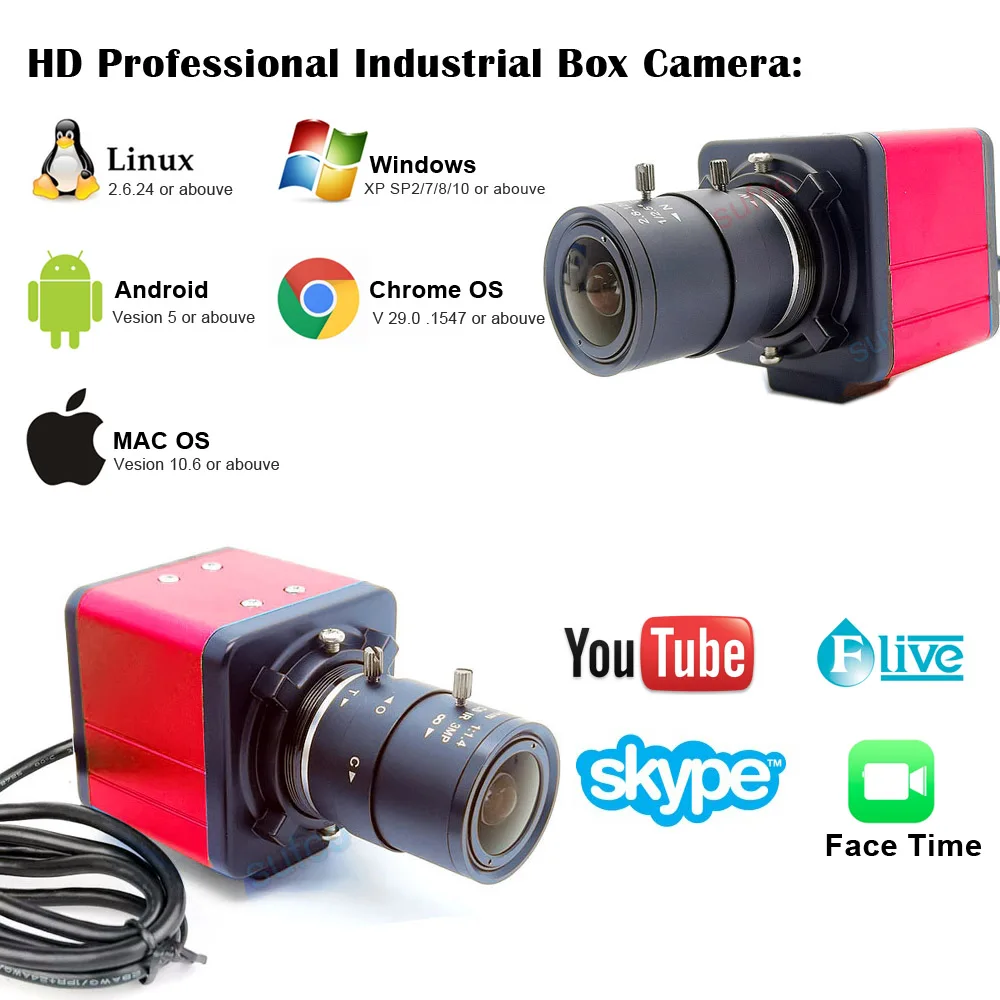 HD 5-50 мм 2 8-12 объектив Ручной варифокальный зум записывающая видеокамера в