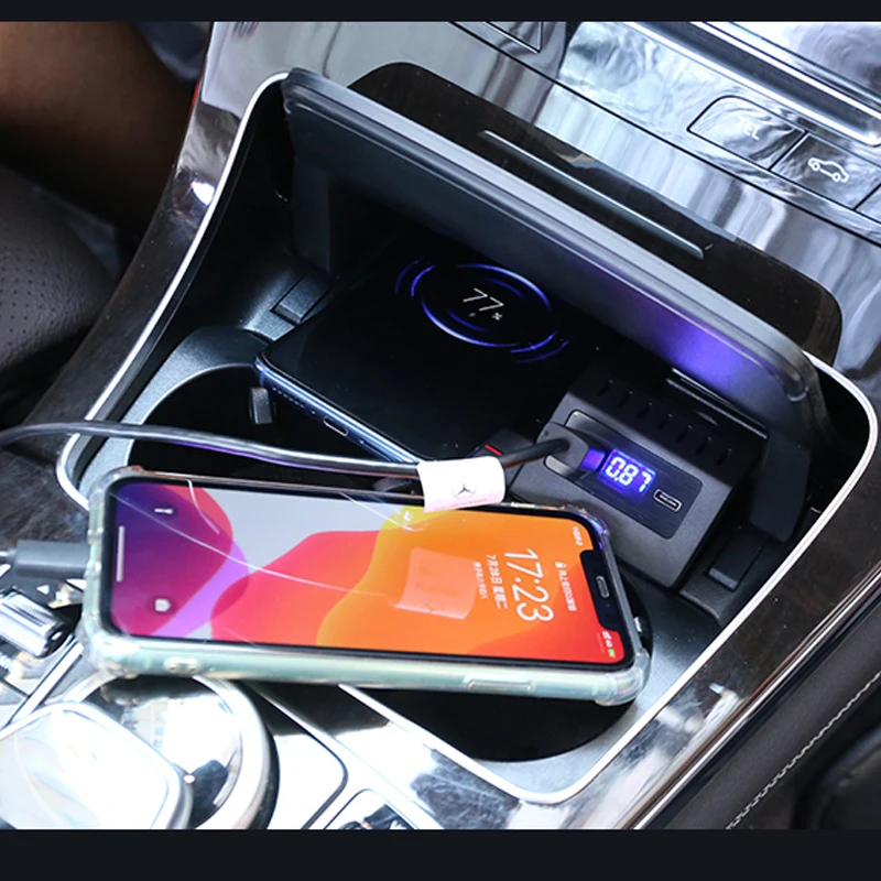 15 Вт автомобильное беспроводное зарядное устройство для Mercedes Benz W205 C43 C63 GLC 43 GLC63 X253