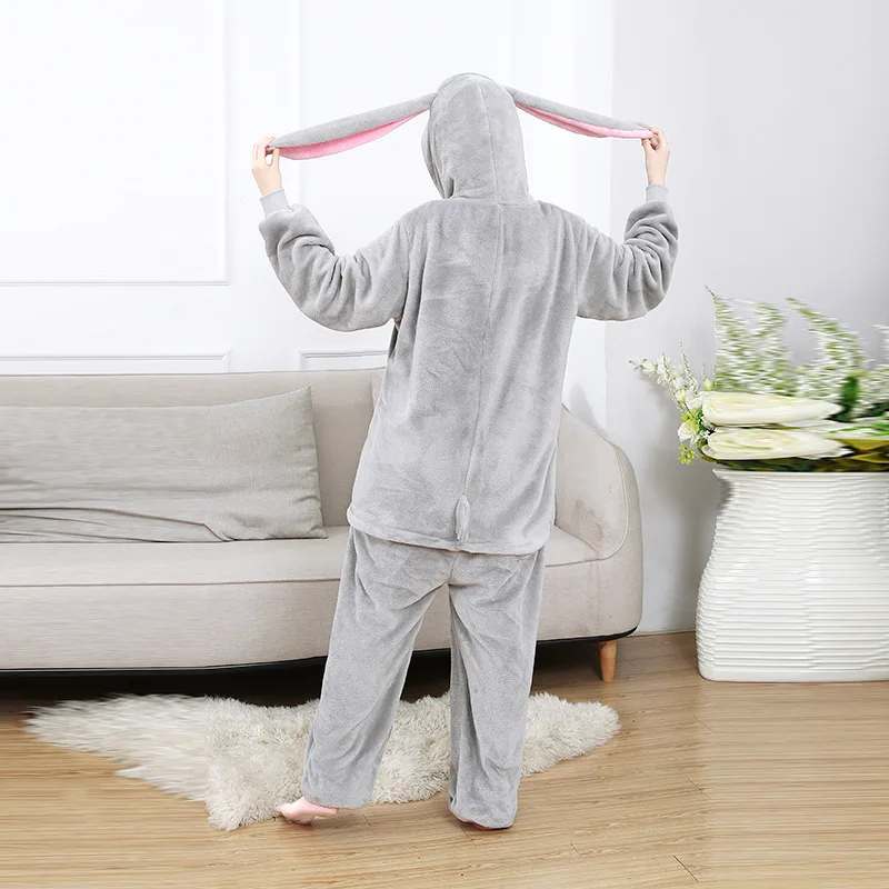 Machimaro Kigurumi Hoodlum Rabbit женская пижама с длинными ушками Банни ABDL Onesie для взрослых
