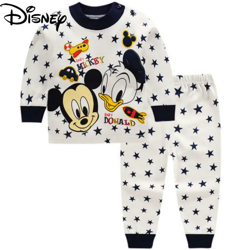 

disney Mickey Mouse 0-2 Year Baby Clothes Set Winter Cotton Newborn Boys Girls Clothes 2PCS Pajamas Unisex Kids Clothing Sets