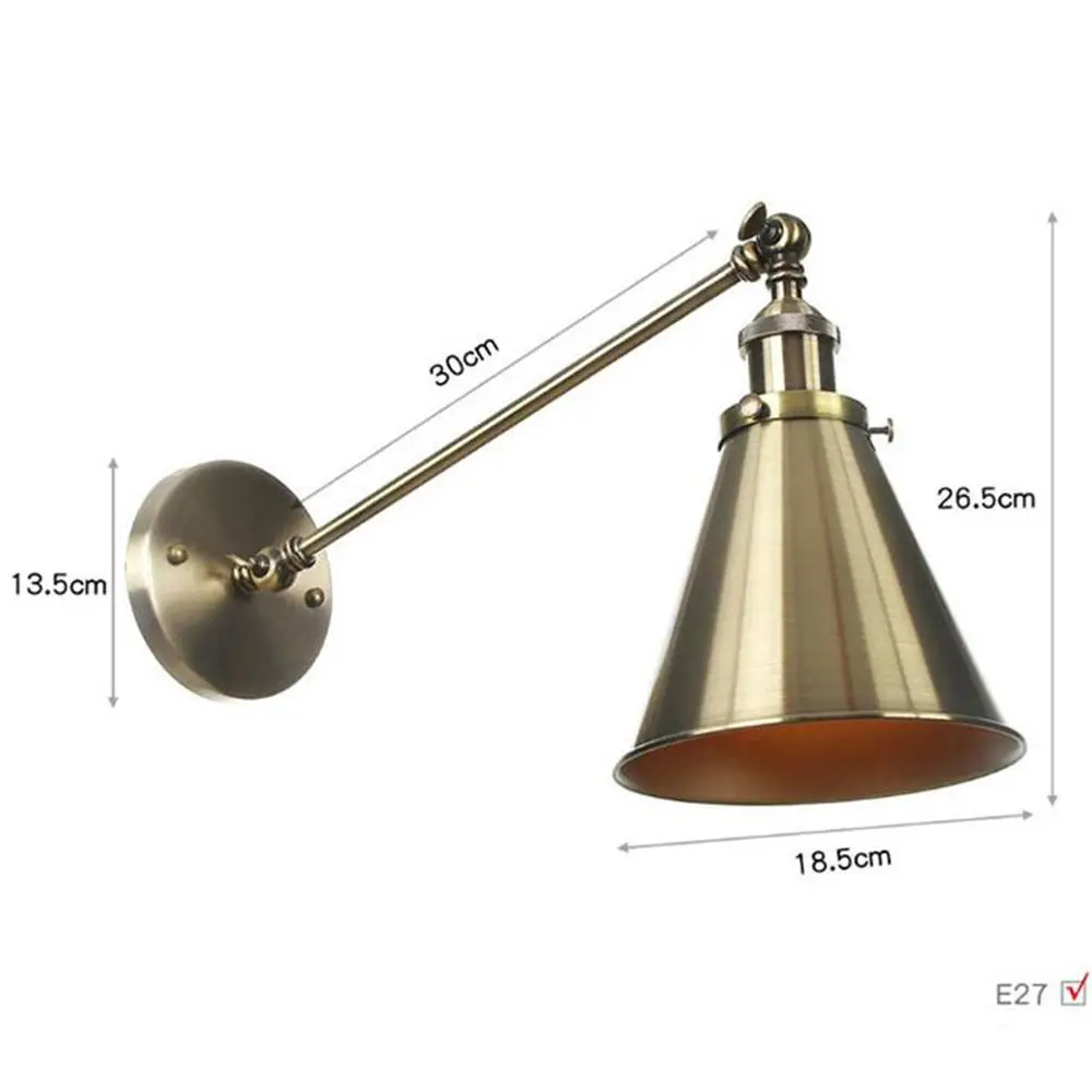 L30cm длинная рука Американский промышленный Стиль одной рукой отрегулировать