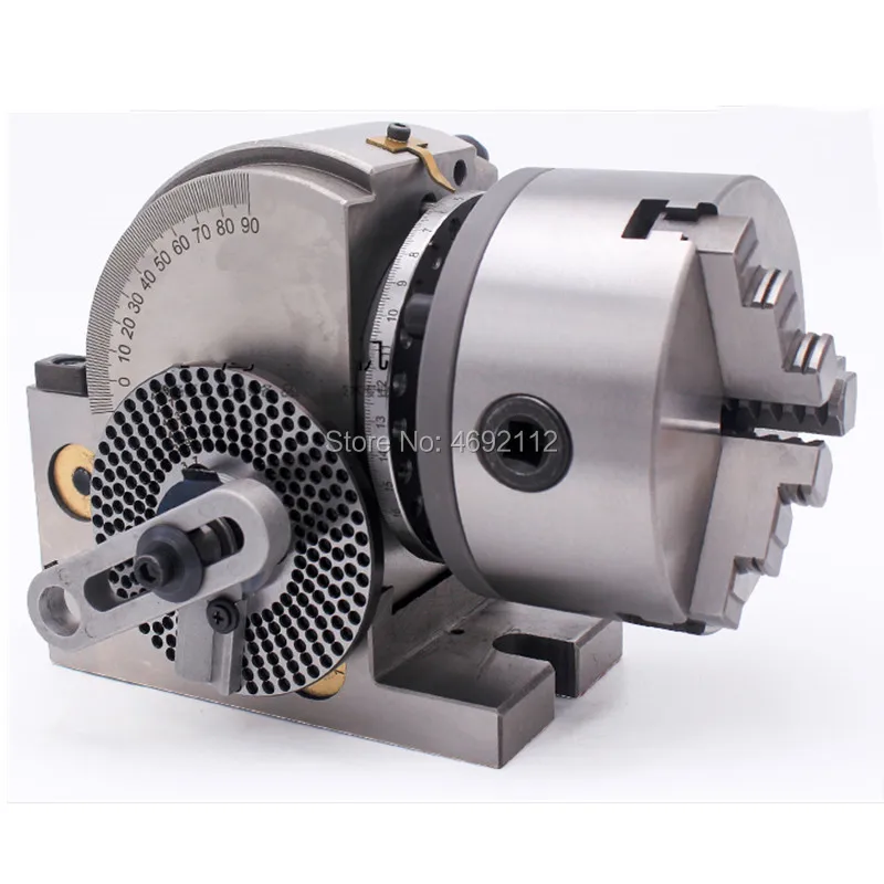 安い BS-0 分割ヘッドフライス盤用 125 ミリメートル 3 爪チャックスパイラルテールストックインデックスプレート