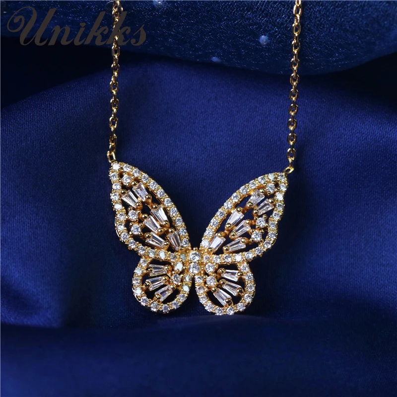 

Simple personality full diamond necklace female tide net red butterfly temperament clavicle chain